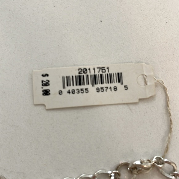 Vintage 32 inch Robert rose necklace, silver with pearls and crystals - Picture 3 of 5